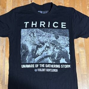 Thrice Band Black Graphic T-Shirt